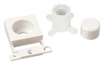 Click MiniGrid Dimmer Module Mounting Kit Polar White