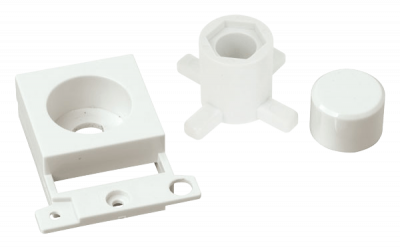 Click MiniGrid Dimmer Module Mounting Kit White