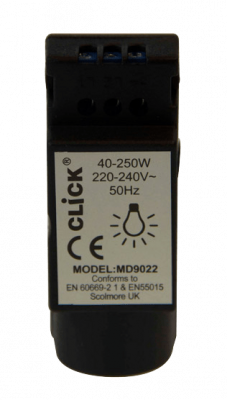 Click MiniGrid 250Va 2W Lead Edge Rotary Dimmer Module