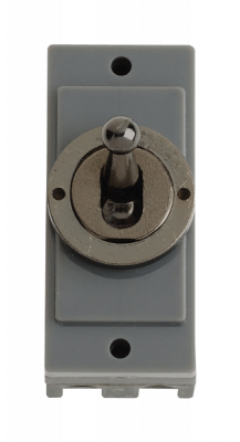 Click MiniGrid 10AX 2 Way Toggle Switch Module Black Nickel