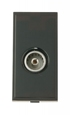 Click New Media Single Female Coaxial Out Module Black