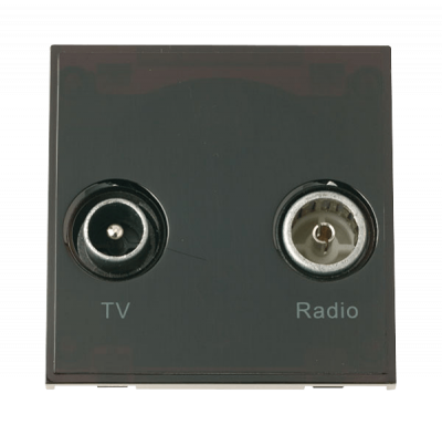 Click New Media Socket TV FM Black Black