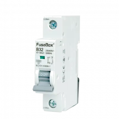 Fusebox 32A B CURVE MCB 10kA 1P