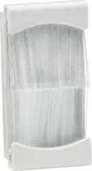 K/Bridge Brush Euro Module 25 x 50mm - White