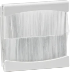 K/Bridge Brush Euro Module 50 x 50mm - White