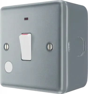 SPECIFIED METAL CLAD 20A DP + F/O & NEON SWITCH PLATE