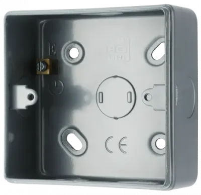 SPECIFIED METAL CLAD  1 GANG 30MM SURFACE BOX