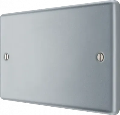 SPECIFIED METAL CLAD 2 GANG BLANK PLATE