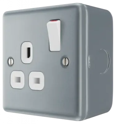 SPECIFIED METAL CLAD 1 GANG 13A SWITCHED SOCKET