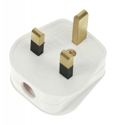 Click Essentials 13A Resilient Plug Top (13A Fused) Fast Grip White