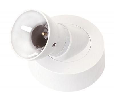 Click Essentials T2 BC Loop-In Angled Batten Lampholder With H.O. Skirt
