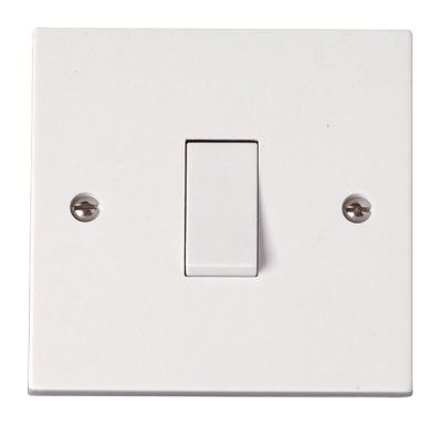 Click Polar 10AX 1 Gang 1W Plate Switch