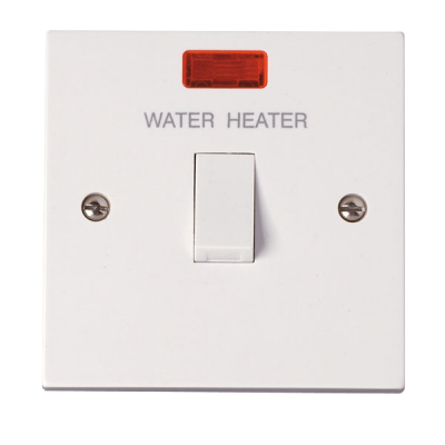Click Polar 20A DP Water Heater Switch + Neon & FO