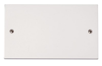 Click Polar 2 Gang Blank Plate