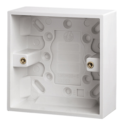 Click Polar 1 Gang 35mm Deep Pattress Box
