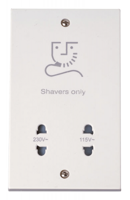 Click Polar 115/230V Dual Volt Shaver Socket