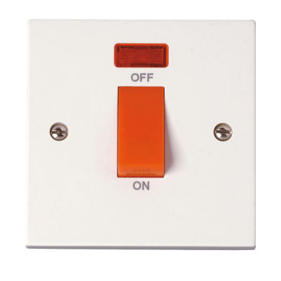 Click Polar 45A 1 Gang DP Switch + Neon