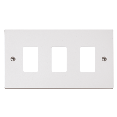 Click Polar 3 Gang GridPro Frontplate