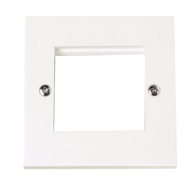 Click Polar New Media 1 Gang Unfurnished Plate - 2 Aperture