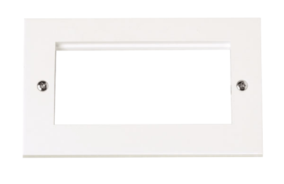 Click Polar New Media 2 Gang Unfurnished Plate - 4 Aperture