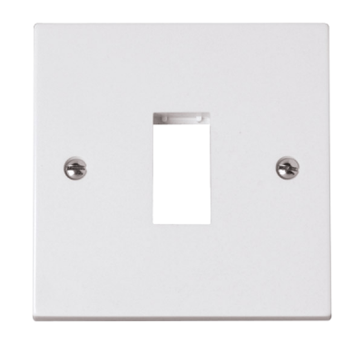 Click Polar 1 Gang MiniGrid Unfurnished Plate - 1 Aperture