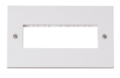 Click Polar 2 Gang MiniGrid Unfurnished Plate - 6 Aperture