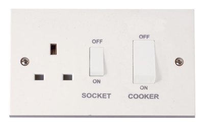 Click Polar 45A Cooker Control Unit (White)
