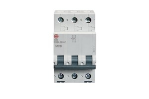 Wylex 63A Three pole MCB C curve 10kA
