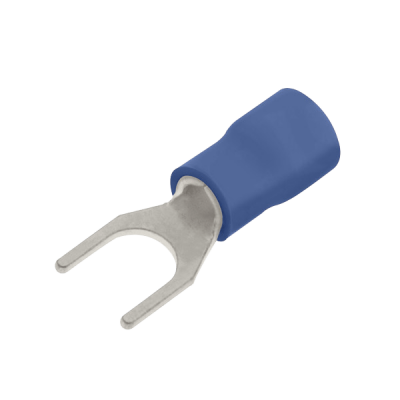 Unicrimp BLUE FORK TERMINAL 6MM (PK100)