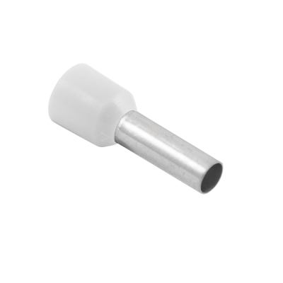 Unicrimp Bootlace Ferrule 0.5mm White French PK100