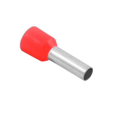 Unicrimp Bootlace Ferrule 1.0mm Red French PK100