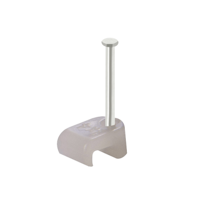 Unicrimp 2X4MM FLAT CABLE CLIPS CLEAR (PK100)