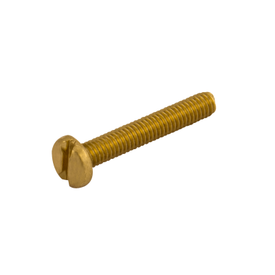 Unicrimp M4 X 10MM POZI PANHEAD BRASS MACHINE SCREWS (PK100)