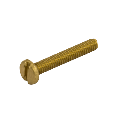 Unicrimp M4 X 12MM POZI PANHEAD BRASS MACHINE SCREWS (PK100)
