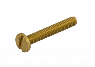 Unicrimp M4 X 40MM POZI PANHEAD BRASS MACHINE SCREWS (PK100)