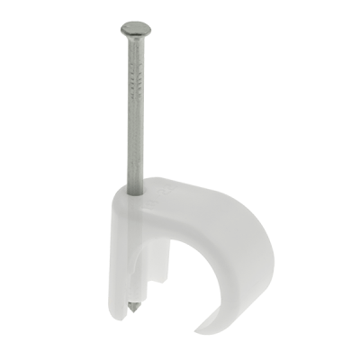 Unicrimp 2-3MM ROUND CABLE CLIPS CLEAR (PK100)