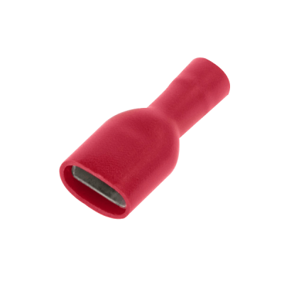 Unicrimp 100RED FULLY INS F PUSHON 2.8 & .8MM TAB