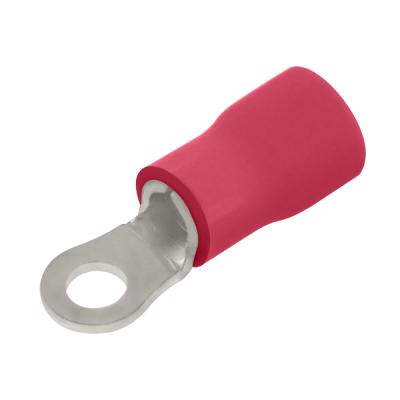 Unicrimp RED RING TERMINAL - 5MM HOLE (PK100)