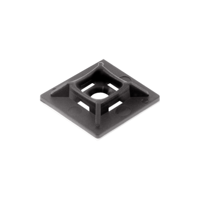 Unicrimp BLACK 25MM 2-WAY CABLE TIE BASE (100 pc)