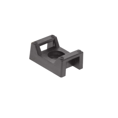 Unicrimp BLACK CABLE TIE CRADLE 4.9MM HOLE (100)