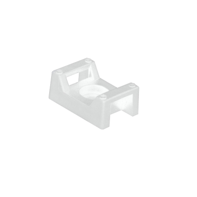Unicrimp NATURAL CABLE TIE CRADLE 4.9MM HOLE(100)