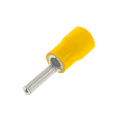 Unicrimp YELLOW PIN TERMINAL 4MM (PK100)