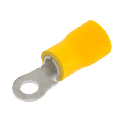Unicrimp YELLOW RING TERMINAL - 5MM HOLE (PK100)