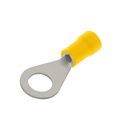 Unicrimp YELLOW RING TERMINAL 6MM HOLE (PK100)