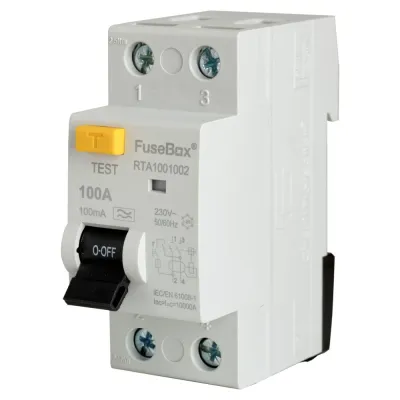 Fusebox TYPE A 100A 100mA 2P RCD