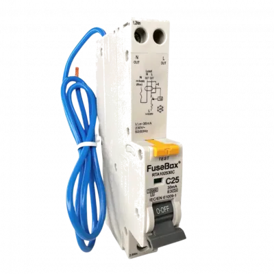 Fusebox 10kA 25A 30MA C CURVE TYPE A RCBO