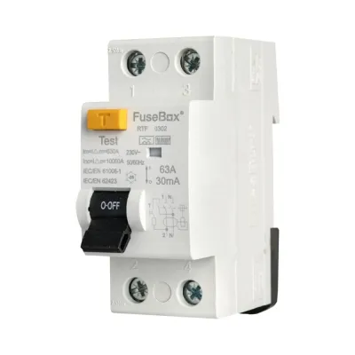 Fusebox TYPE F 40A 30MA 2P RCD