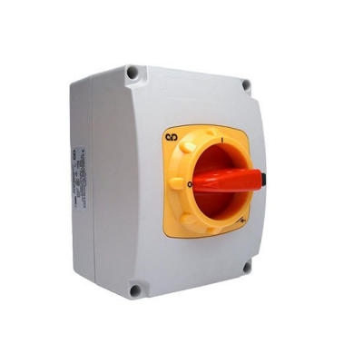 C&D Rotary Isolator 25a 2P Plastic Grey IP66