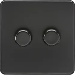 K/Bridge 2G 2-way 10-200W (5-150W LED) Intelligent dimmer - Matt Black