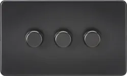 K/Bridge 3G 2-way 10-200W (5-150W LED) Intelligent dimmer - Matt Black